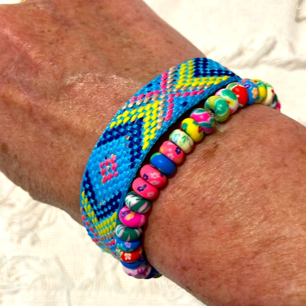 New Super Cool Boho Surf Bracelet Set woven adjustable stretch